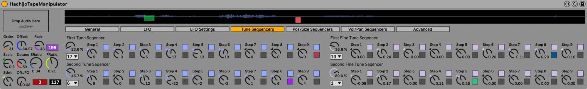 Tune and Fine Sequencers
